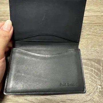 폴스미스 블랙 가죽 명함지갑