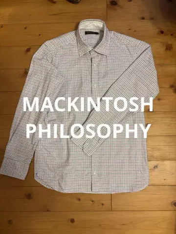 MACKINTOSH PHILOSOPHY 체크 무늬 긴팔 셔츠