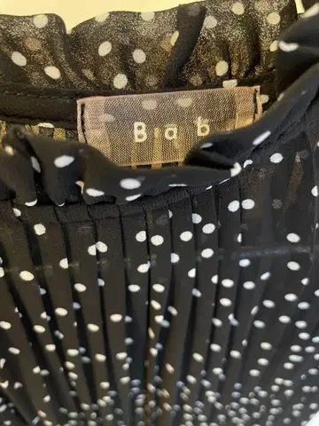 Bab 블랙 도트 무늬 롱 원피스