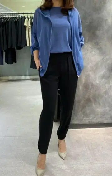 띠어리 이지 조거 팬츠 XS 네이비