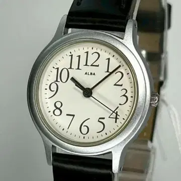 미사용품 SEIKO 세이코 ALBA 전 숫자 다이얼 쿼츠 시계