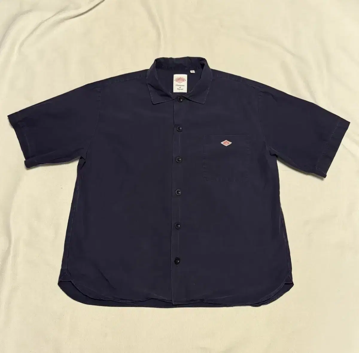 Danton vahn sleeve shirt 40 Navy