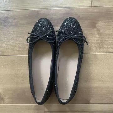 Neuna 라메 발레 슈즈 블랙 S