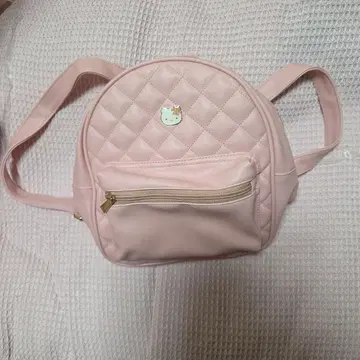 헬로키티 퀼팅 백팩 핑크
