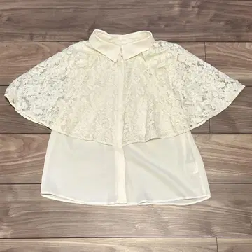 노엘라 레이스 블라우스 셔츠 슬리브리스 셔츠