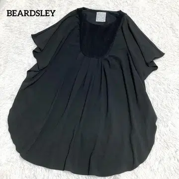 BEARDSLEY 원피스 튜닉 판초 턱 여유로운 블랙