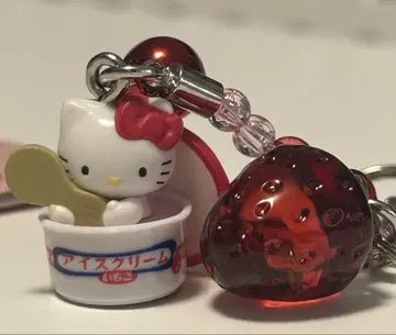 레어 헬로키티 아이스크림 네츠케 스트랩 오리지널 당시 상품