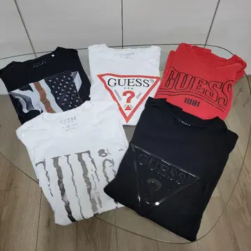 GUESS 티셔츠 5장 세트