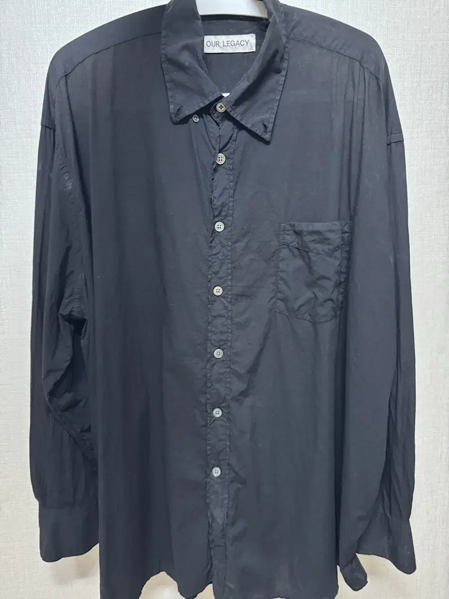 Our Legacy Borrowed Shirt Black (48)