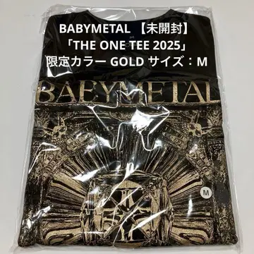 BABYMETAL THE ONE TEE 2025 한정 컬러 골드 M