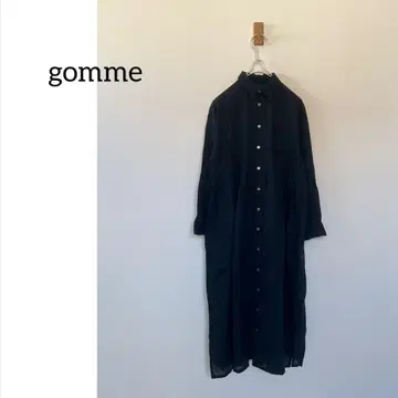 gomme 밴딩 셔츠 원피스 개더 마키 히로시 아틀리에
