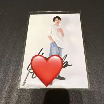 혼다 코야의 친필 사인 포함 브로마이드