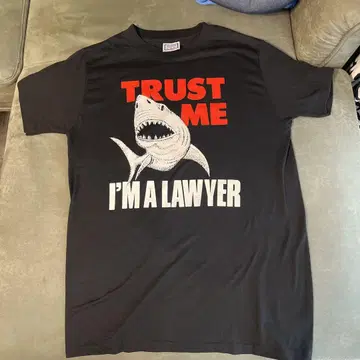 80s 90s TRUST ME I'M A LAWYER T 싱글 스티치