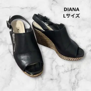 DIANA 다이애나 백 스트랩 샌들 웨지솔 가죽