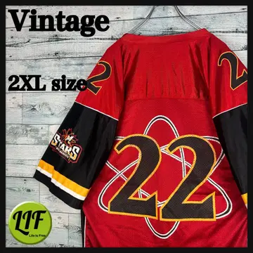 빈티지 프린트 팀 로고 스타 게임 셔츠 2XL 5475