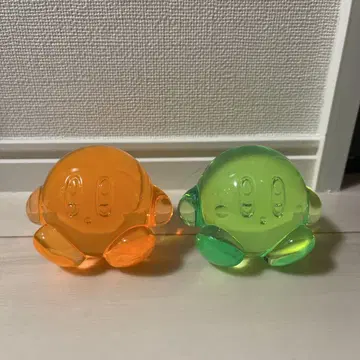 커비 투명 피규어 2종 세트
