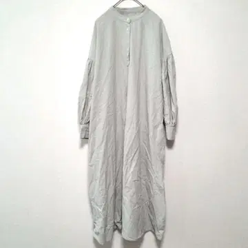 for/c 포시 그린 긴팔 셔츠 원피스 A 라인 PS