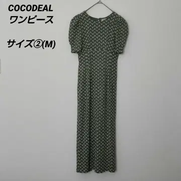 COCODEAL 코코딜 자수 원피스 그린 사이즈 2(M)
