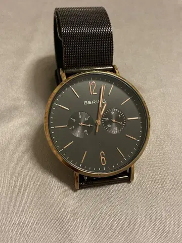 BERING 손목시계 블랙 유니섹스