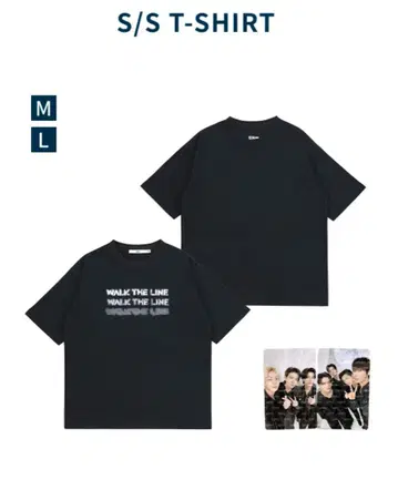 Enhypen walk the line 블랙 바디 티셔츠 M 사이즈
