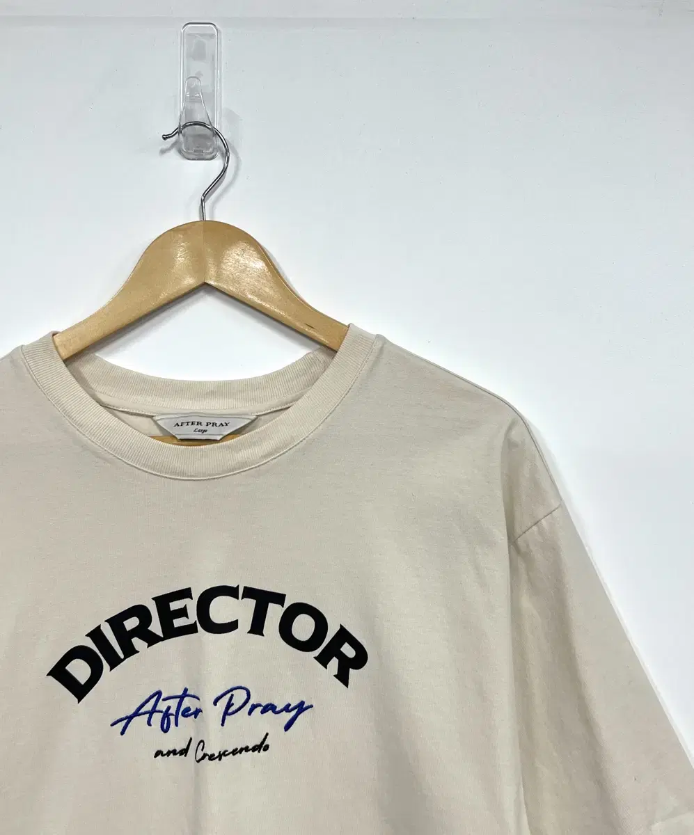 Afterplay Director Print Ivory Crewneck Short Sleeve T-Shirt