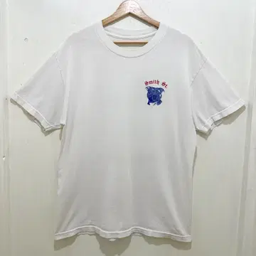 애니멀 T 동물 T 핏불 더블 페이스 티셔츠 빈티지