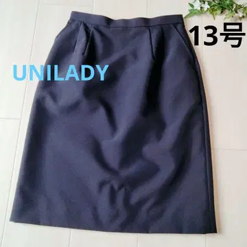 UNILADY 스커트 13호 LL 사이즈 무릎 기장 타이트 사무복 네이비