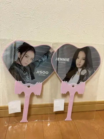 BLACKPINK JISOO JENNIE 부채 2장 세트