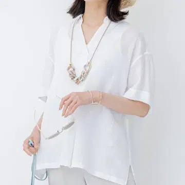 빅 사이즈 23구 23SS 세탁 가능 LIBECO 풀오버 셔츠 4XL