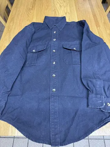 Filson 네이비 긴팔 코튼 셔츠