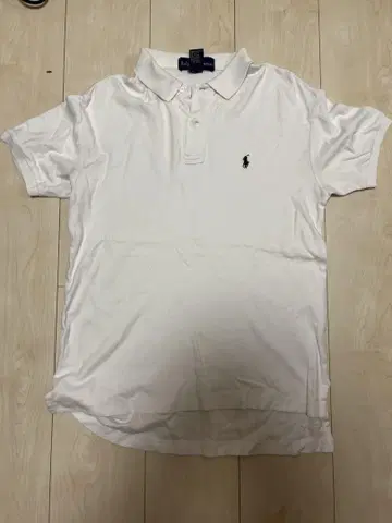 Ralph Lauren 화이트 폴로 셔츠 M 사이즈