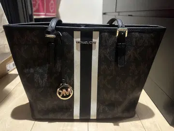 Michael Kors 로고 스트라이프 토트백
