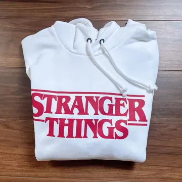 기묘한 이야기 STRANGER THINGS 후드티 XL 화이트