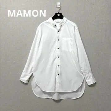 새상품급 MANON 긴팔 셔츠 버튼 다운 셔츠 화이트 화이트 마농