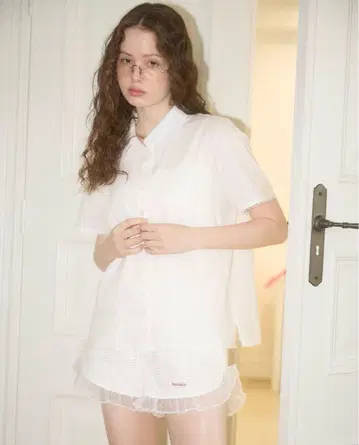 muguet frill lace short pants White 화이트