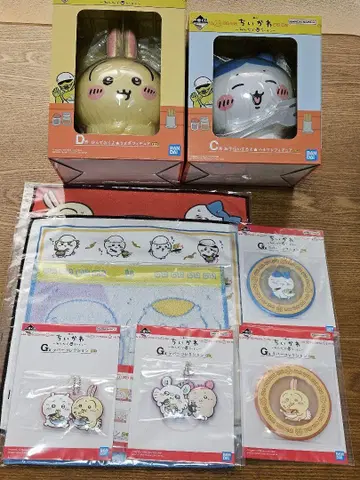 치이카와 (먼작귀) 제일복권 모두 함께 라면 하치와레 토끼 피규어