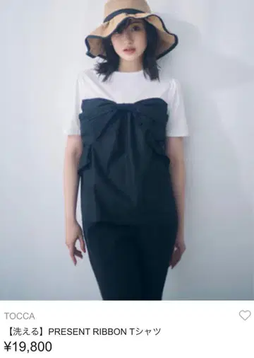 TOCCA 선물 리본 티셔츠 RIBBON
