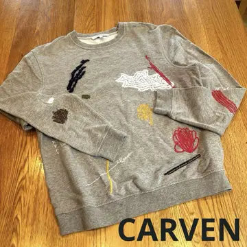 CARVEN 칼벤 맨투맨 자수 트레이닝복 S 사이즈 긴팔