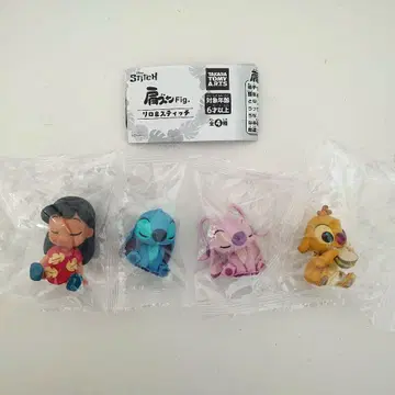가챠 어깨 쿵 Fig. 리로 & 스티치 총 4종 컴프 세트