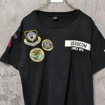 밀리터리 아비렉스 USSOCOM 패치 티셔츠 2XL 사이즈