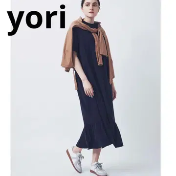 yori 요리 티셔츠 프릴 원피스 블랙 검정 프리 사이즈