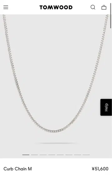 TOMWOOD Curb Chain M 목걸이