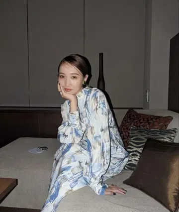 무라오카 미리 y/m 아트 패턴 원피스