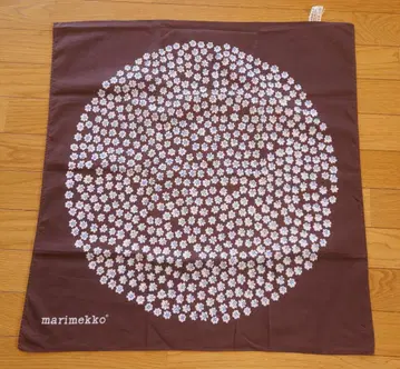 마리메꼬 푸케티 스카프 60x66cm 브라운 블루
