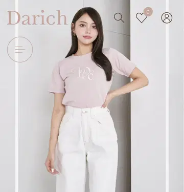 Darich 모노그램 티셔츠 PUR