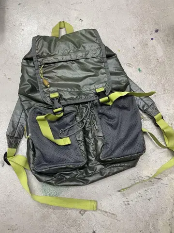 90s NIKE 나이키 백팩 카키 원포인트 복조리