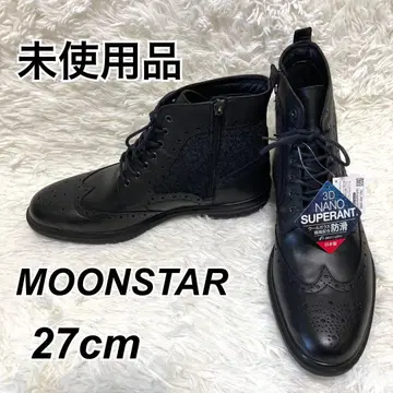 미사용품 MOONSTAR 문스타 부츠 윙팁 발수 가공 27