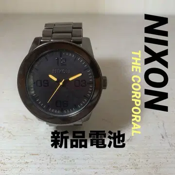 NIXON 손목시계 새상품 배터리 THE CORPORAL 건메탈 새상품급