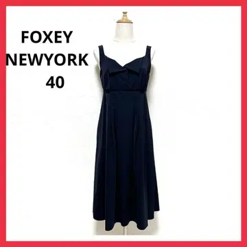 시착만 한 상품 FOXEY 폭시 뉴욕 40 네이비 원피스