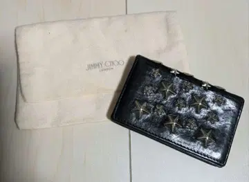 JIMMY CHOO 가죽 카드 케이스 별 모양 스터드